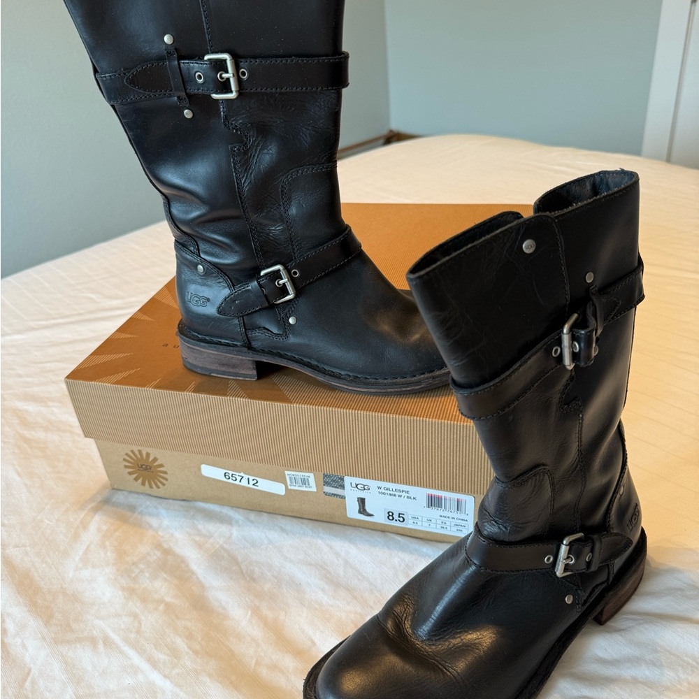 UGG Black Heeled Boots